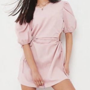 Missguided Blush Poplin Cut Out Puff Sleeve - Never Worn, BRAND NEW